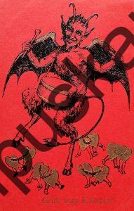 Krampus Teufel Devil Ansichtskarte Grußkarte Krampuskarte Austria 哈施塔特 picture postcard 魔鬼 奥地利 Nikolaus Satan Percht Perchtenlauf Brauchtum