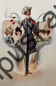 Krampus Teufel Devil Ansichtskarte Grußkarte Krampuskarte Austria 哈施塔特 picture postcard 魔鬼 奥地利 Nikolaus Satan Percht Perchtenlauf Brauchtum böse Mädchen unartig crazy girl erotic xxx