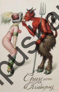 Krampus mit Dame