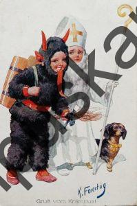 Krampus mit Nikolaus