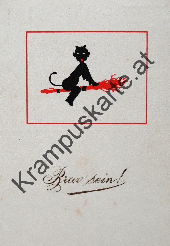 Krampus Teufel Devil Ansichtskarte Grußkarte Krampuskarte Austria 哈施塔特 picture postcard 魔鬼 奥地利 Nikolaus Satan Percht Perchtenlauf Brauchtum