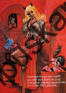 Krampus Teufel Devil Ansichtskarte Grußkarte Krampuskarte Austria 哈施塔特 picture postcard 魔鬼 奥地利 erotic xxx